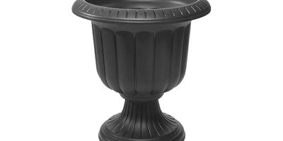 Садовый вазон Novelty Classic Urn из пластика, черный - 19 Inch