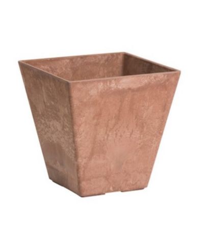 Квадратный цветочный горшок Novelty ArtStone (35109) Ella, ржавый, 10"