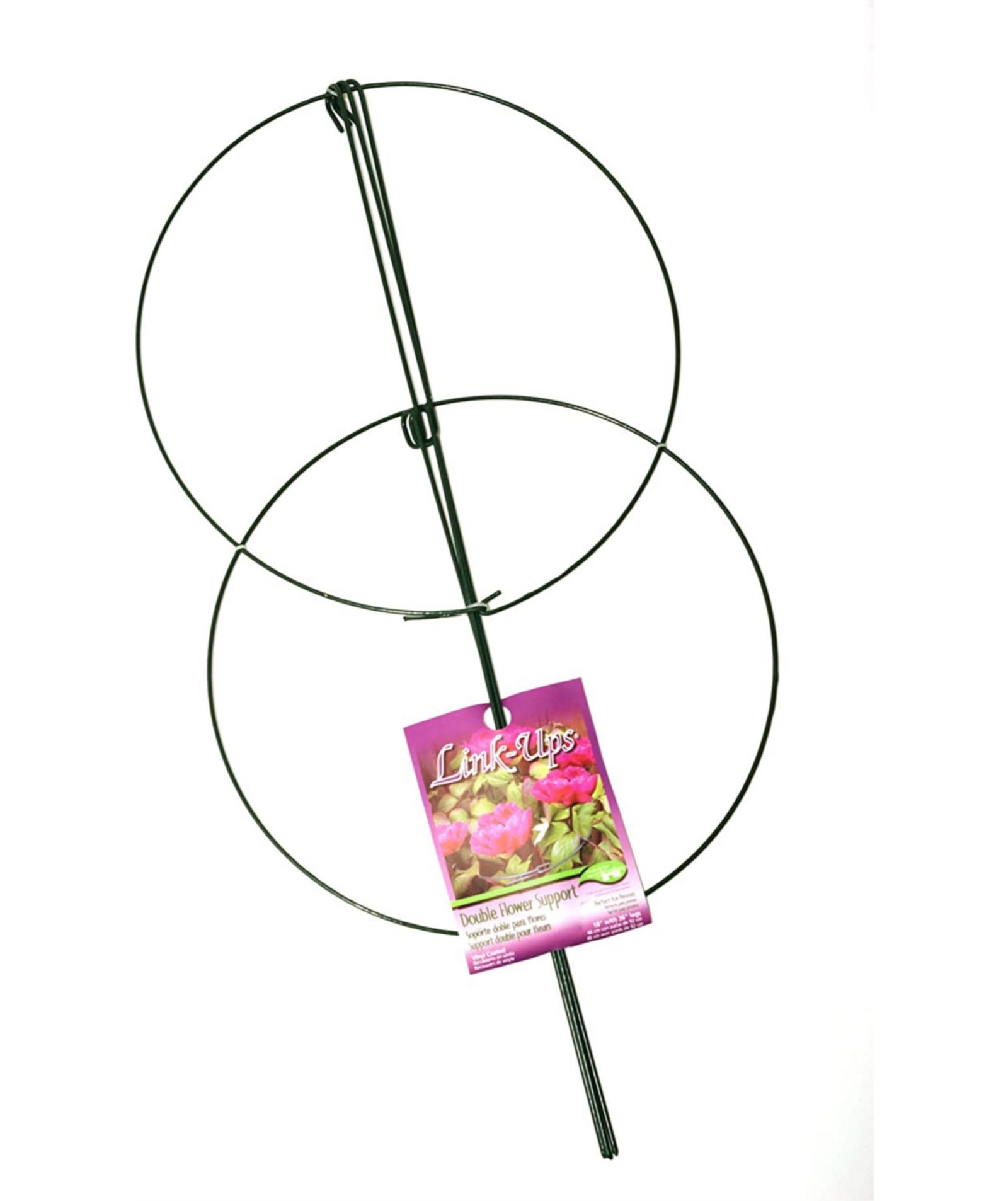 Опора для садовых цветов Luster Leaf 978 Double Peony, зеленая, 36"