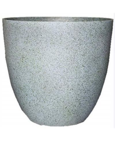 Большая кашпо Gardener Select в форме яйца, цвет Granite, 15 Inch