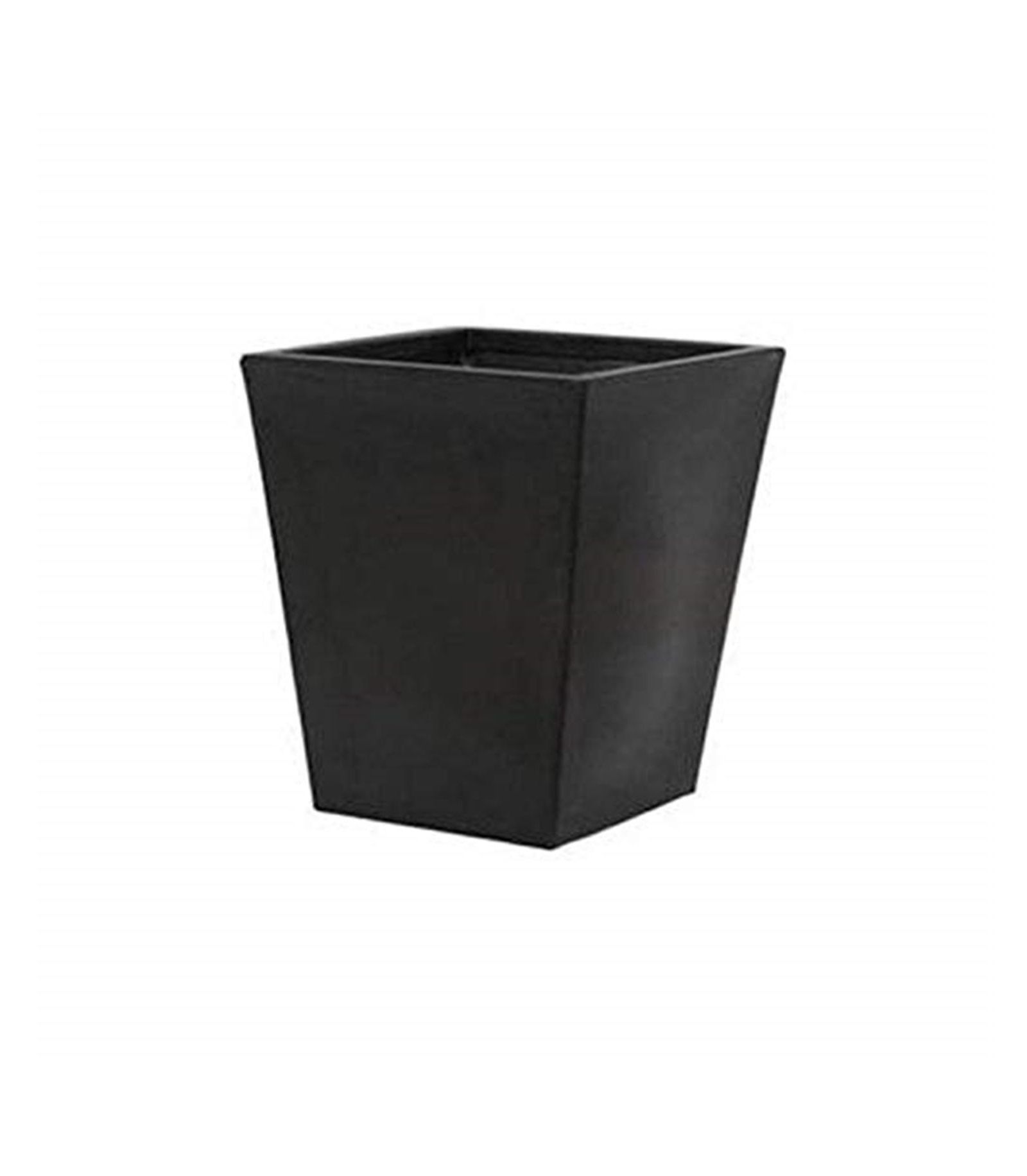 Tusco Products Cosmopolitan Collection Square Planter - Black - 18in
