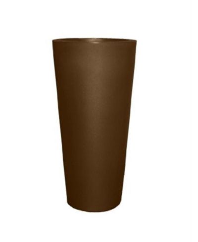 Круглый пластиковый садовый кашпо Tusco Products Cosmopolitan Espresso 32in