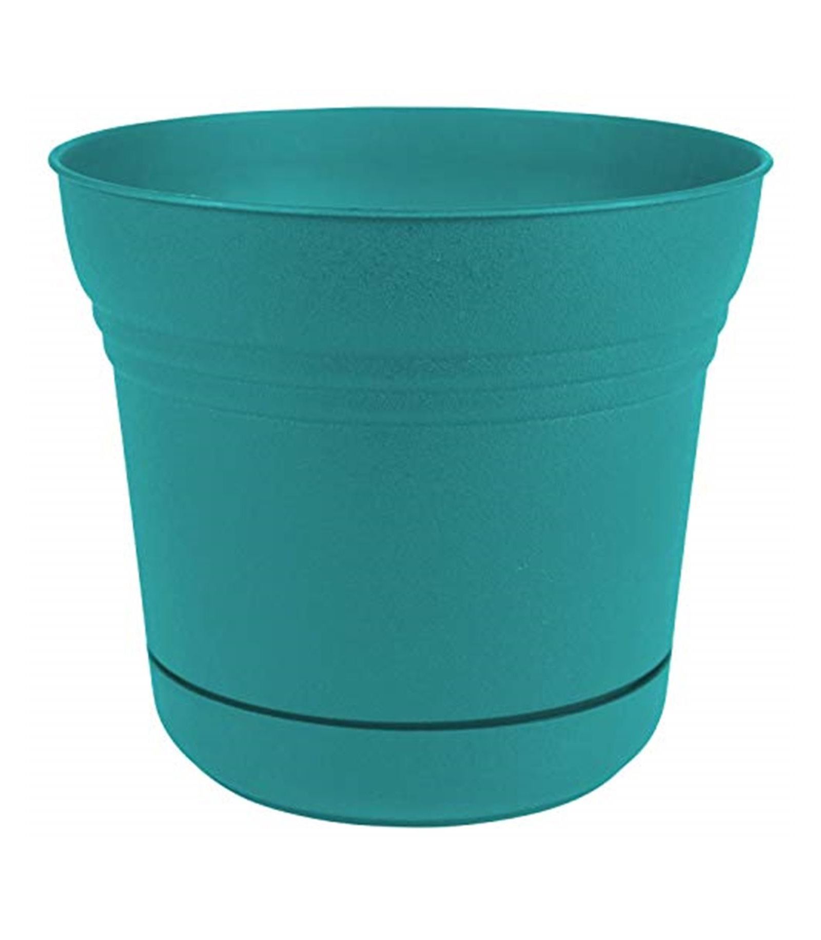 Кашпо Bloem SP1426 Saturn с блюдцем 14 Bermuda Teal