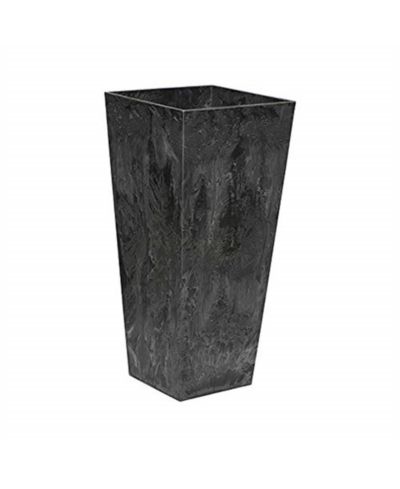 Novelty Artstone Ella Tall Square Planter Black 27.5 inch горшок