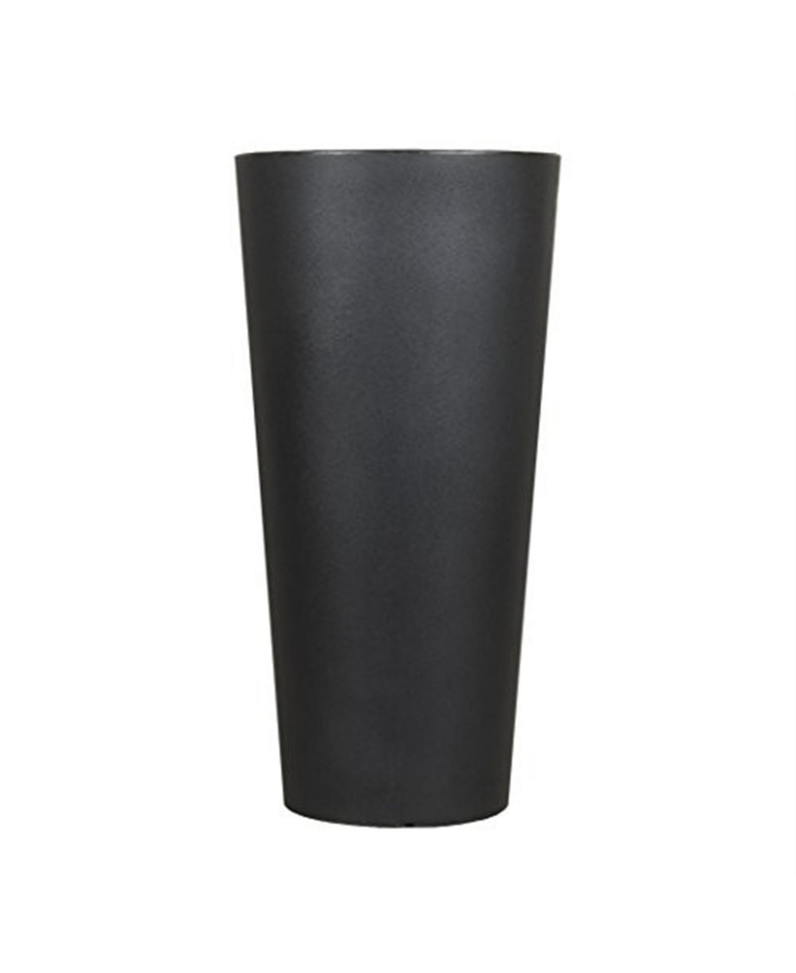 Высокий круглый пластиковый кашпо Tusco Products Cosmopolitan Black, 26 Inch