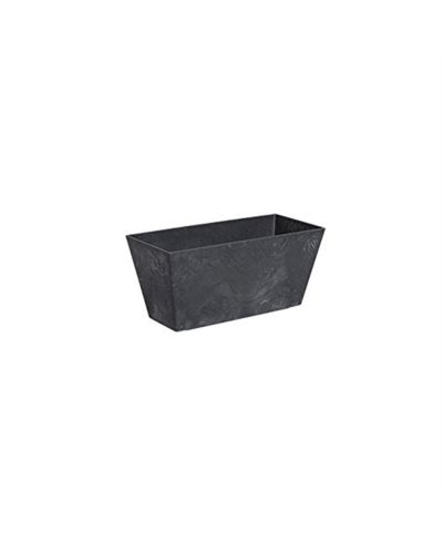 Декоративная цветочная коробка ArtStone Ella, черная, 14.5 Inch