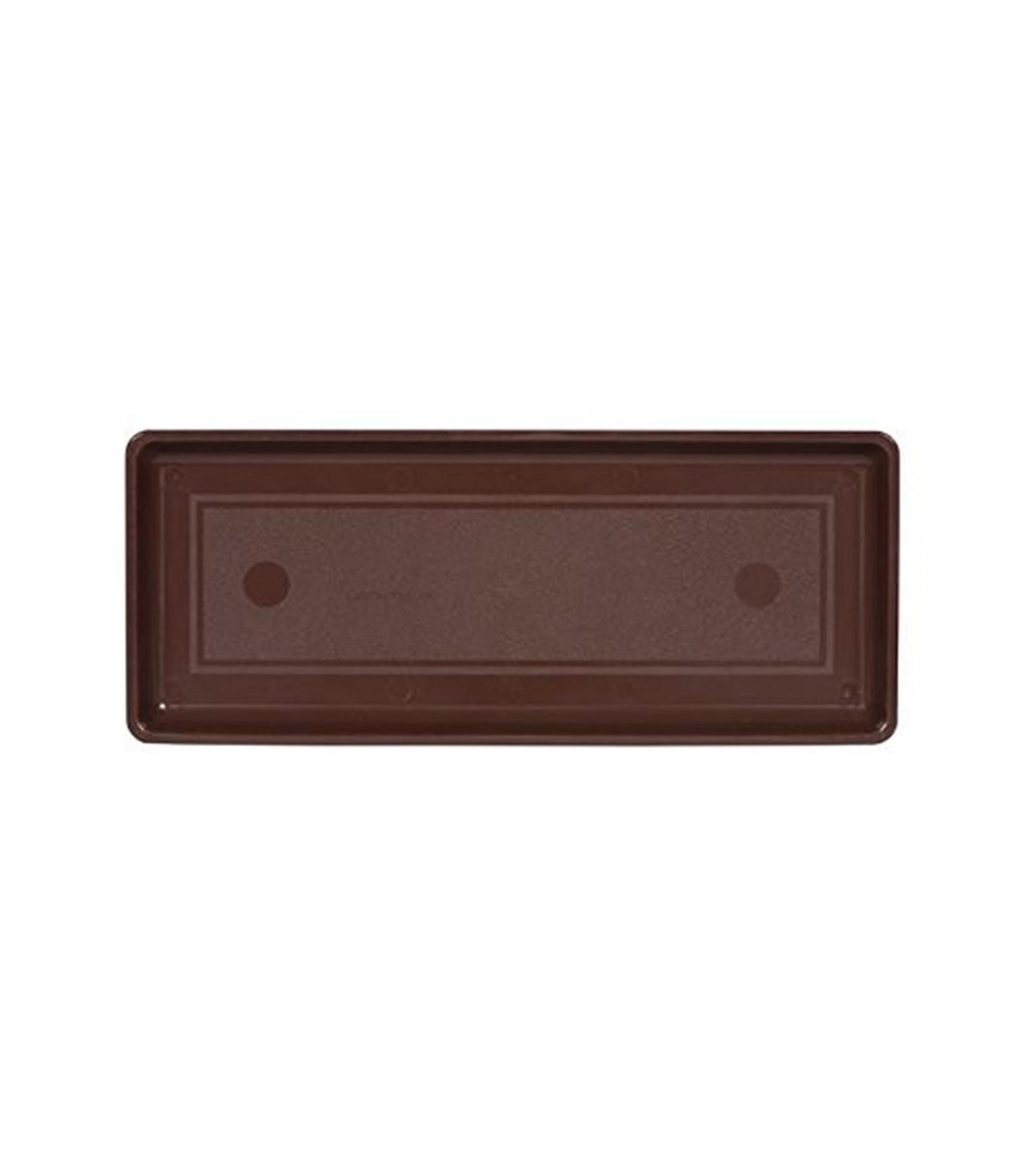 Novelty (#10183) Plastic Flower Box Tray, Brown 18"