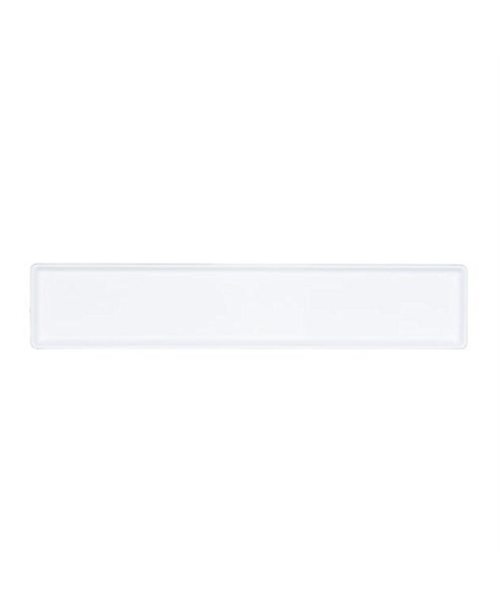 Novelty Manufacturing Countryside Plastic Flower Box Tray, White, 36" L