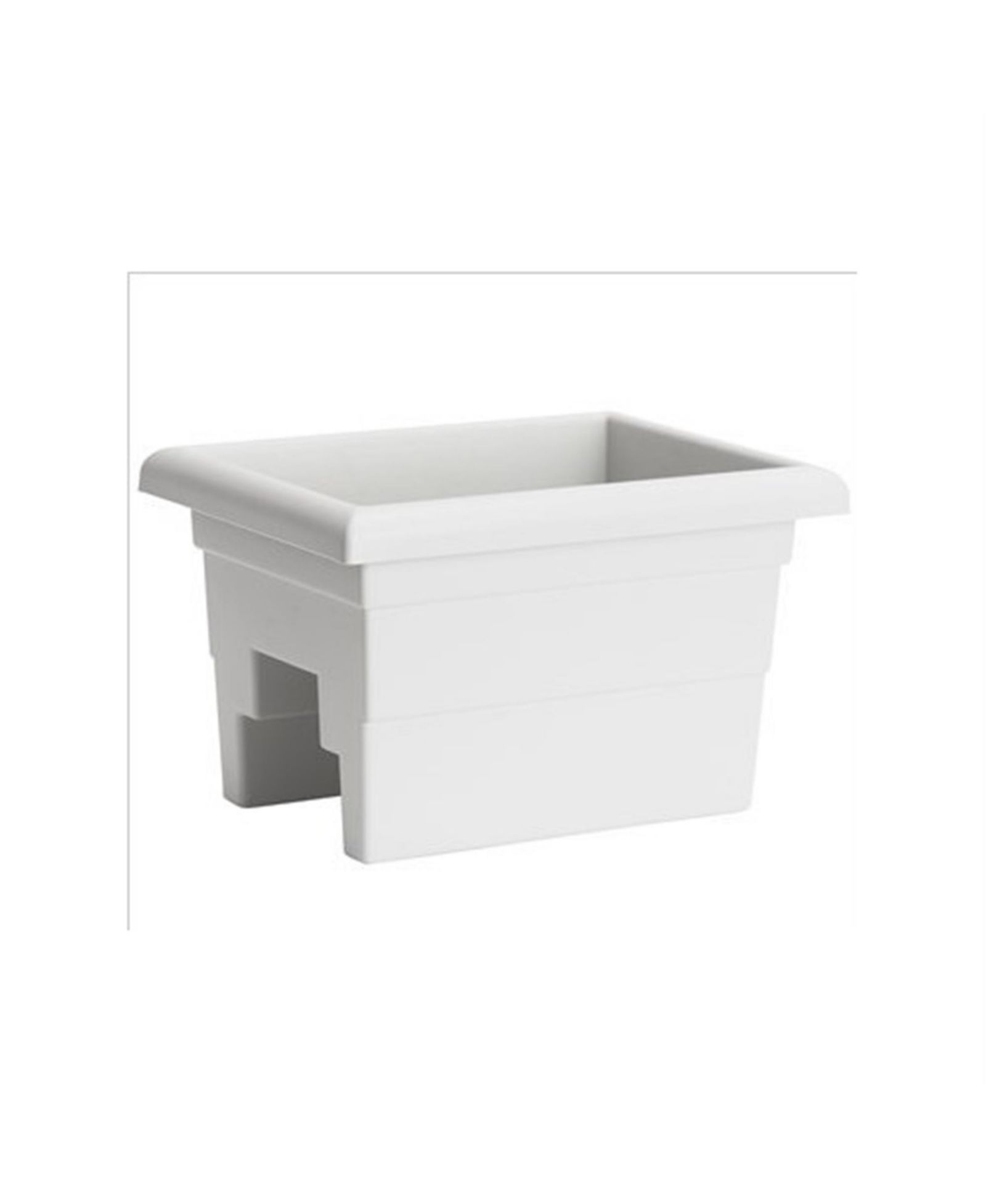 Белый кашпо Novelty Countryside Railing Planter 16 Inch