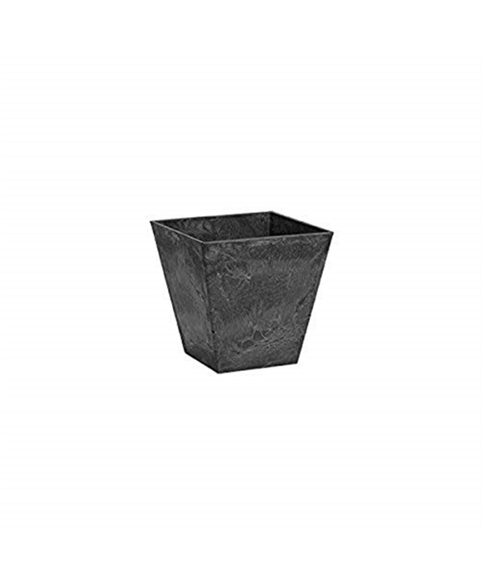 Novelty Black ArtStone Ella Square Planter 12 Inch