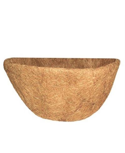 Grower Select Half Round Wall Basket Shape Coco Liner, 20 Inch