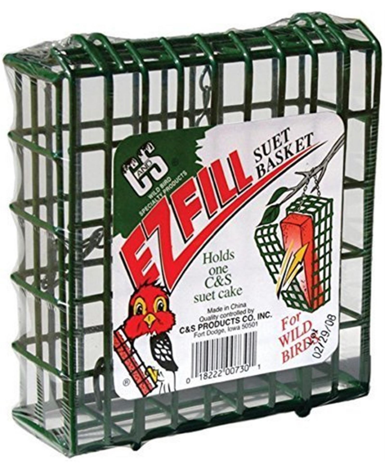 Кормушка для птиц C & S Products Co Inc EZ Fill Suet Bird Feeder Basket
