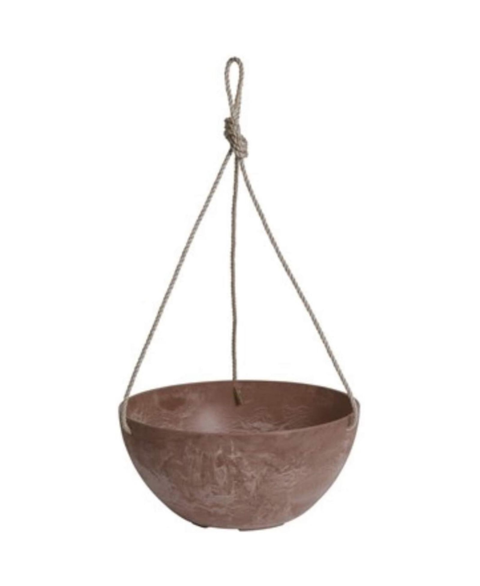 Подвесной горшок Novelty Artstone Hanging Bowl, Rust, 12"