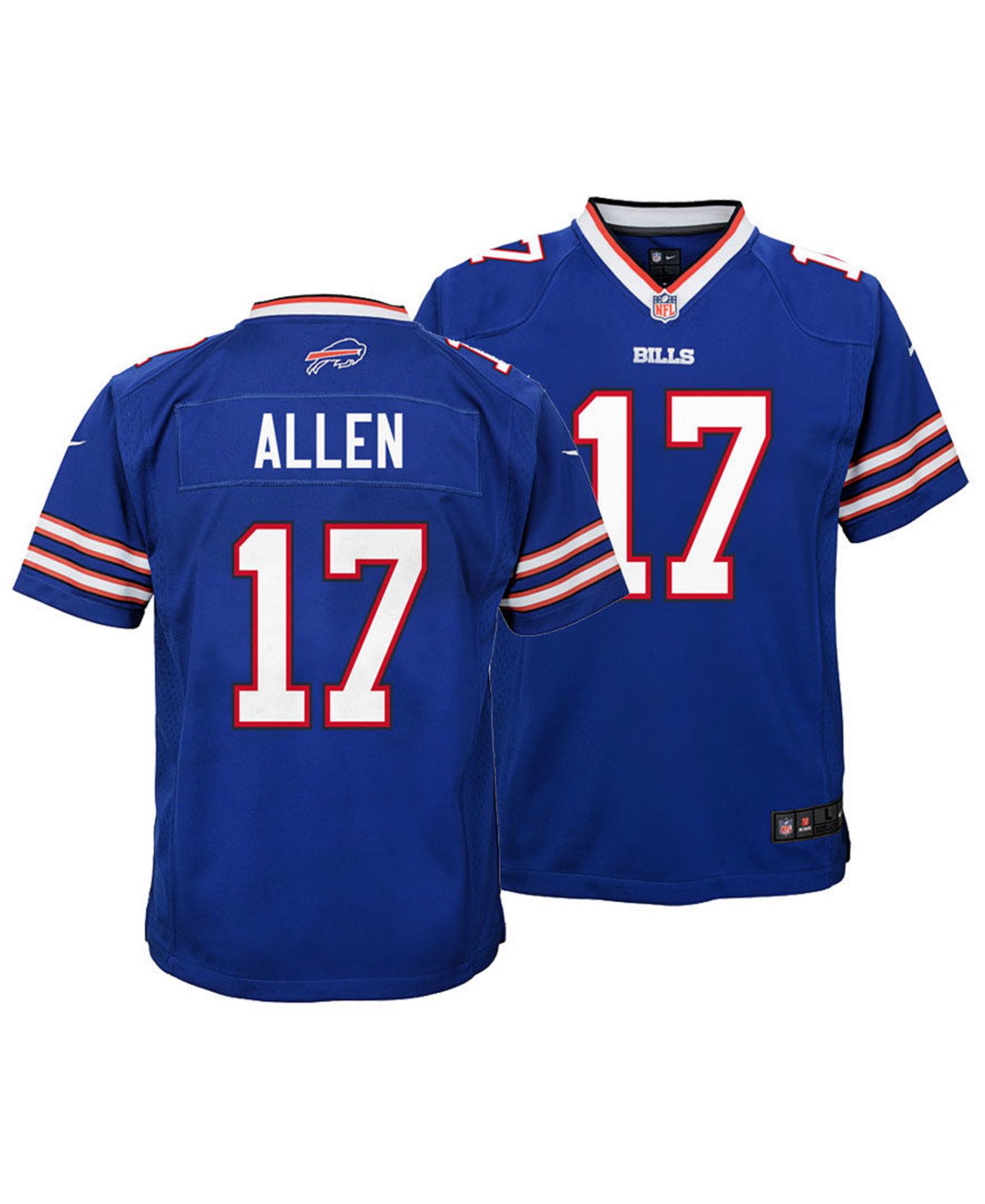 Nike джерси Josh Allen Buffalo Bills для мальчиков и девочек