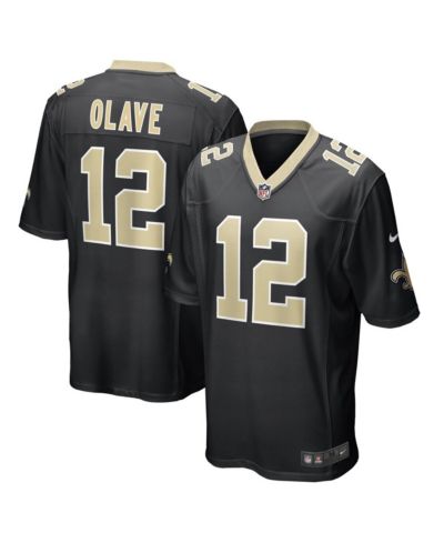 Мужская игровая джерси Nike Chris Olave Black New Orleans Saints 2022 NFL Draft