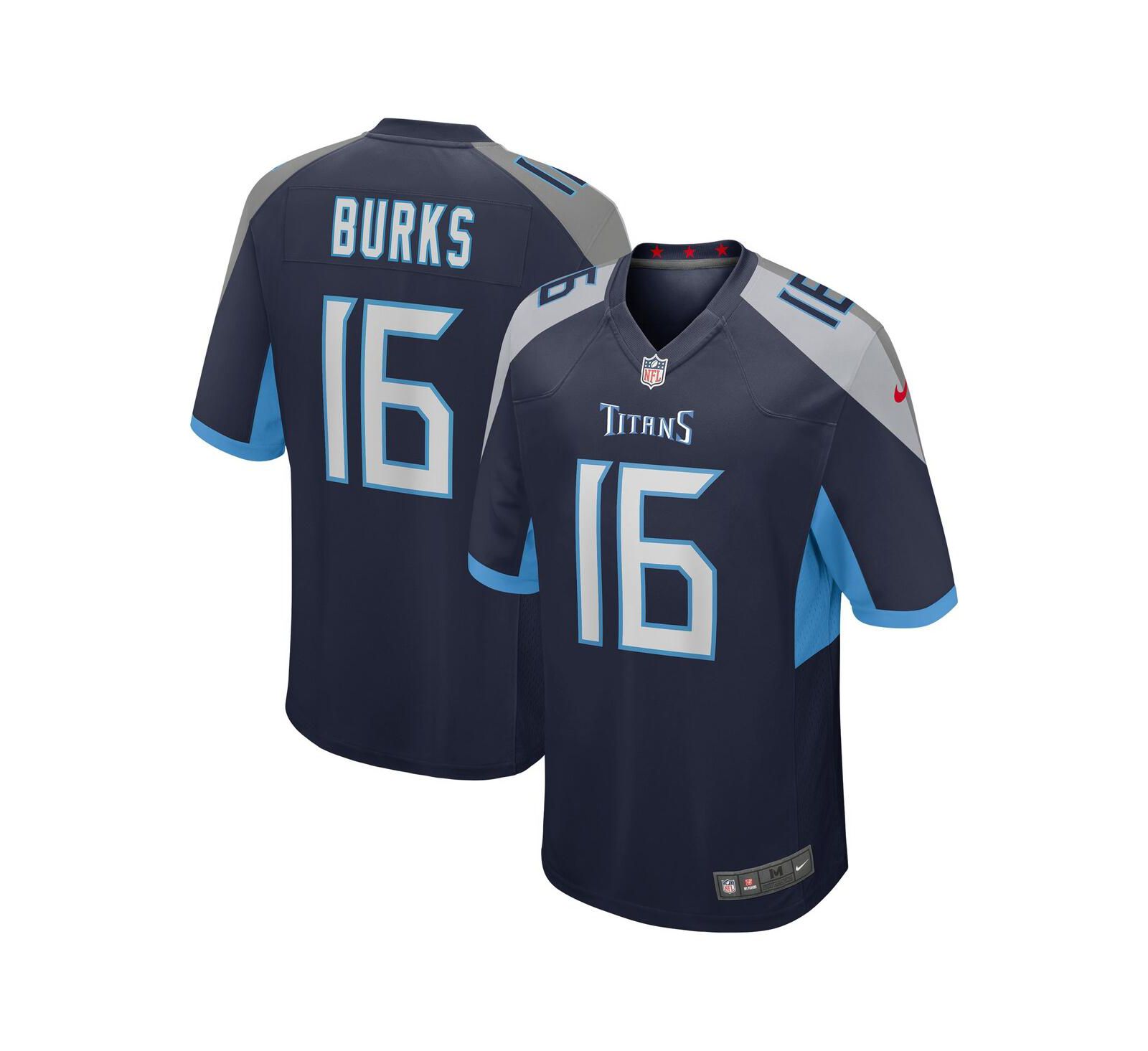Мужская игровая джерси Nike Treylon Burks Tennessee Titans