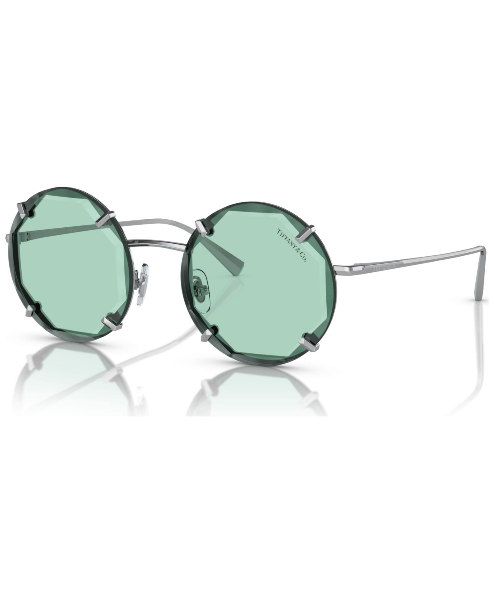Солнцезащитные очки Tiffany & Co. Women's Round Etched Metal Frame, TF3091