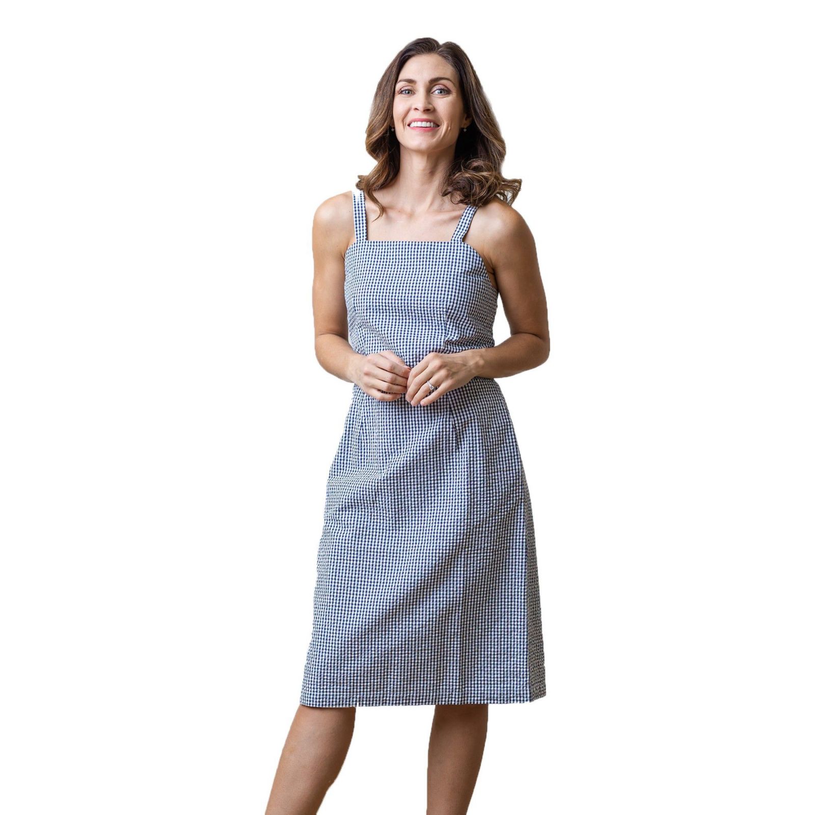 Платье Hope & Henry Women's Hope and Henry Seersucker Sheath