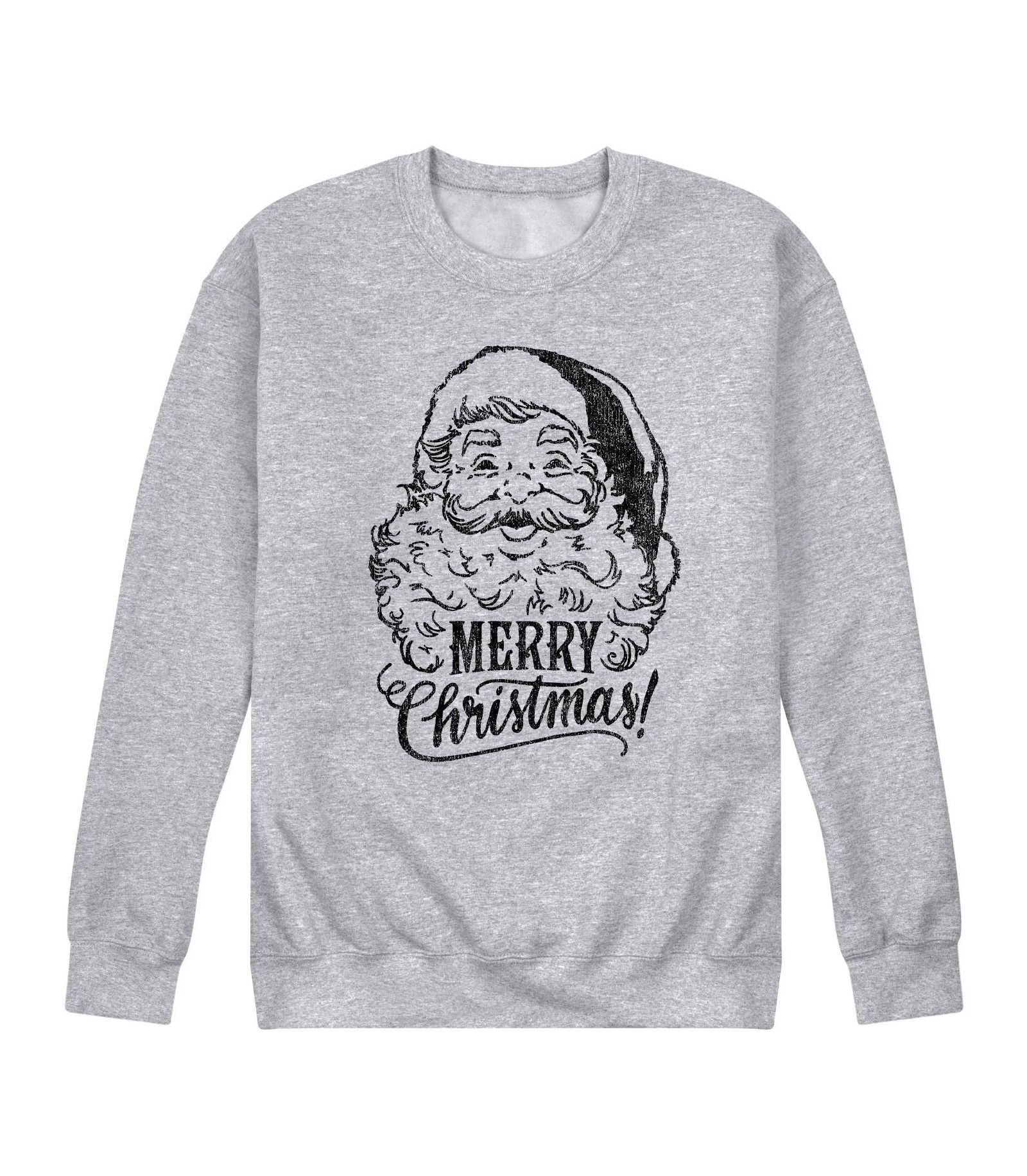 AIRWAVES Men's Merry Christmas Fleece T-shirt