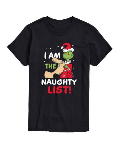 Мужская футболка AIRWAVES Dr. Seuss The Grinch Naughty List Graphic