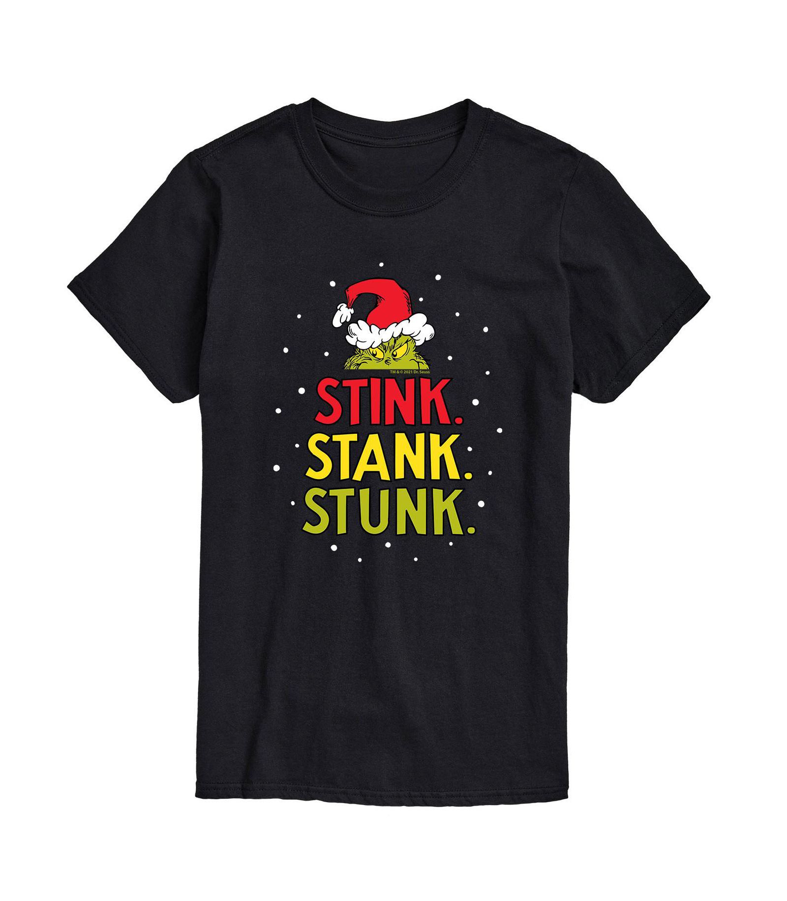 AIRWAVES Мужская футболка с графическим принтом Dr. Seuss The Grinch Stink Stank Stunk