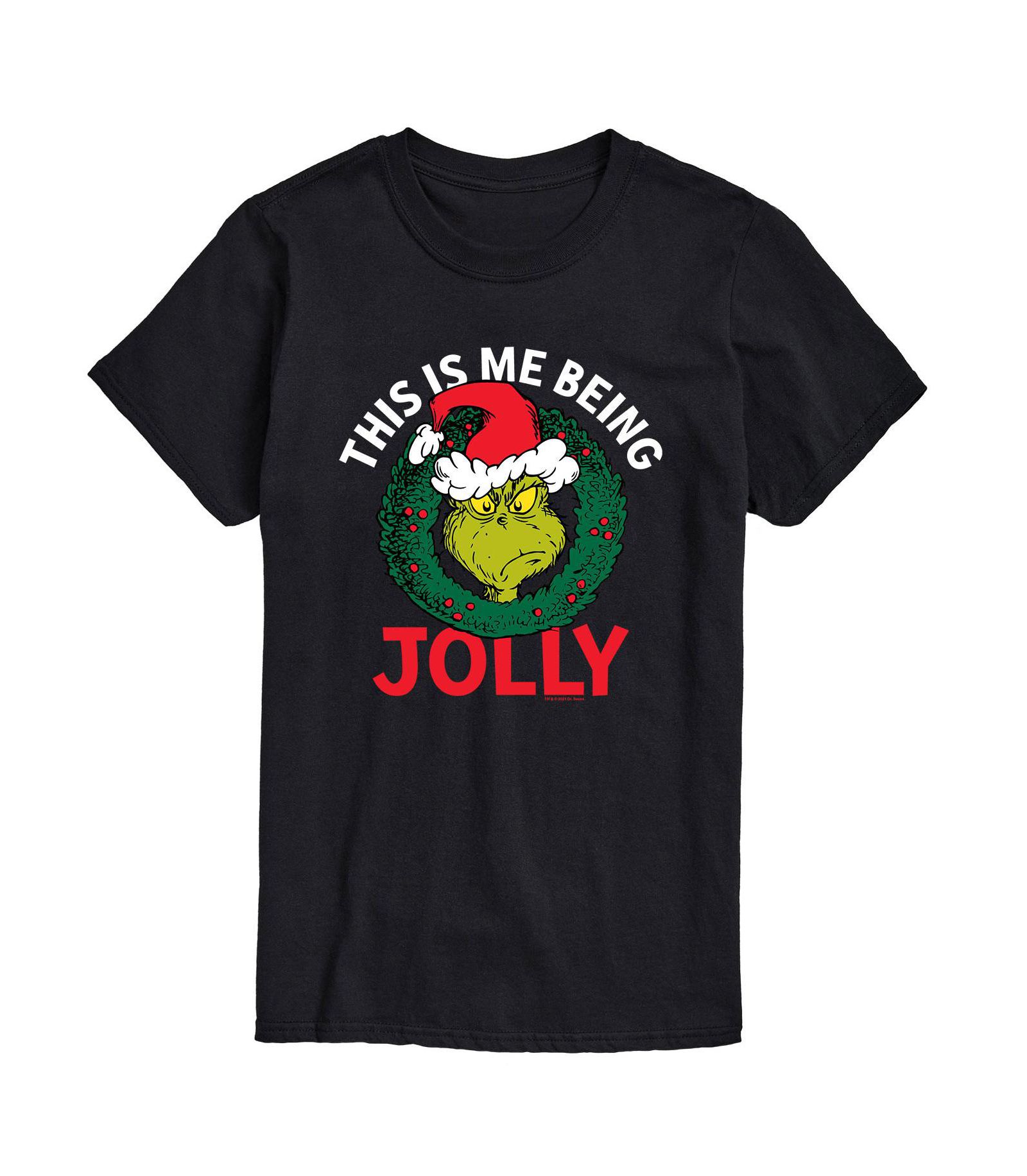 Мужская футболка AIRWAVES Dr. Seuss The Grinch Me Being Jolly Graphic