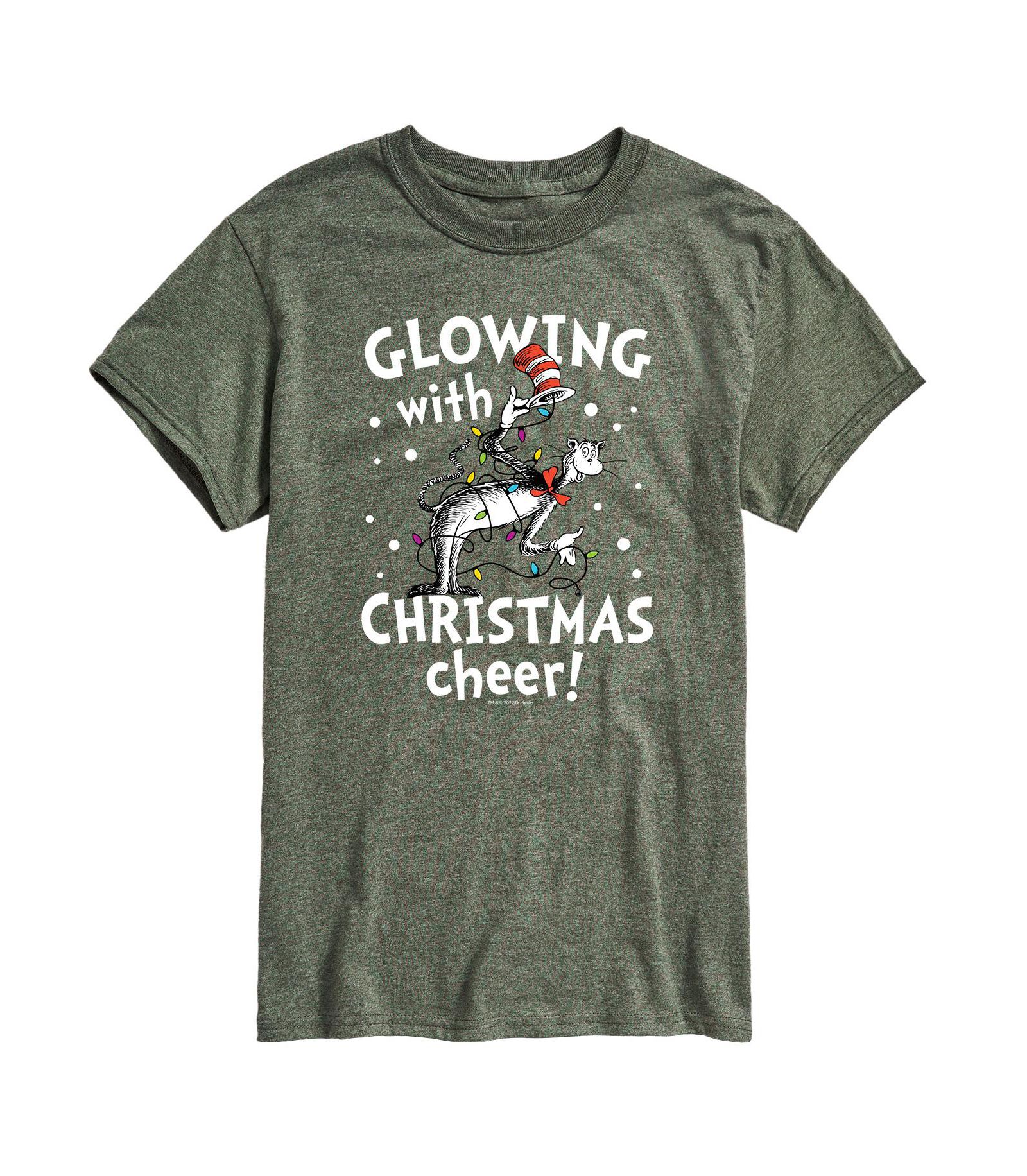 Мужская футболка AIRWAVES Men's Dr. Seuss Cat in Hat Christmas Cheer Graphic T-shirt