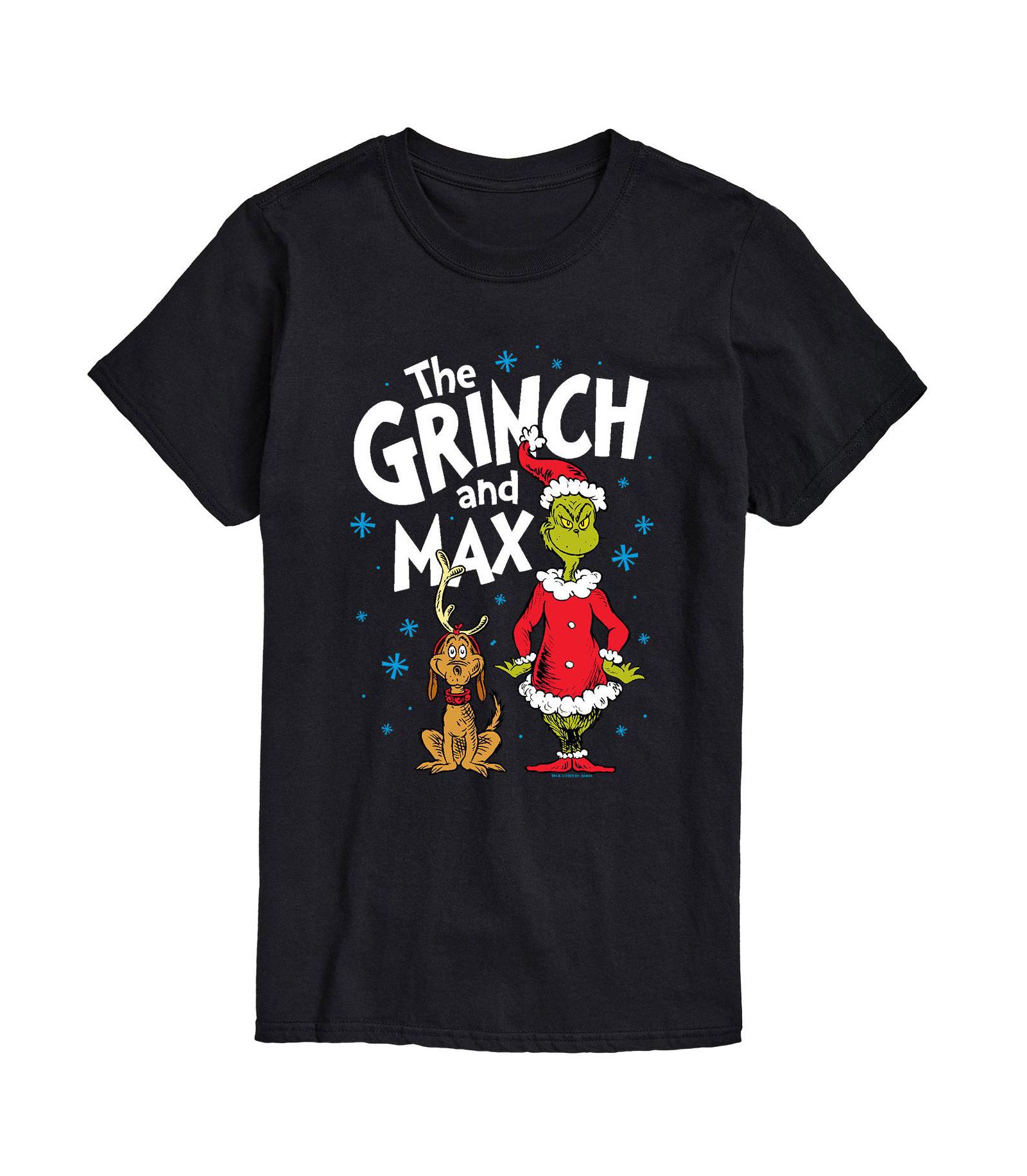 Мужская футболка AIRWAVES с принтом Dr. Seuss The Grinch and Max