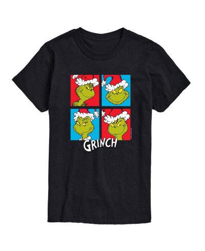 AIRWAVES Мужская футболка с принтом Dr. Seuss The Grinch Many Faces