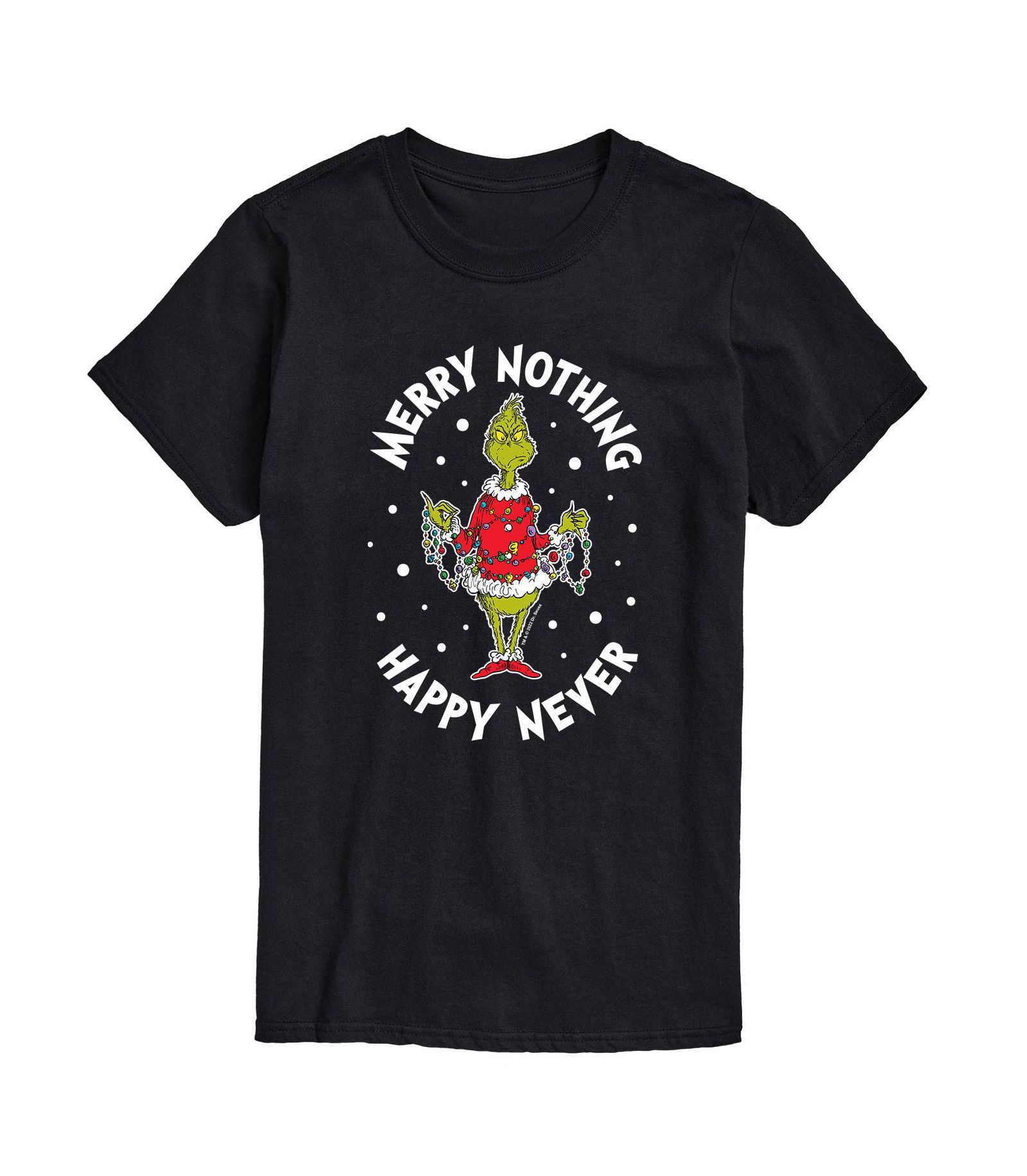 AIRWAVES мужская футболка с графикой Dr. Seuss The Grinch Happy Whatever