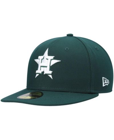 Мужская бейсболка New Era Green Houston Astros 59FIFTY Fitted Hat
