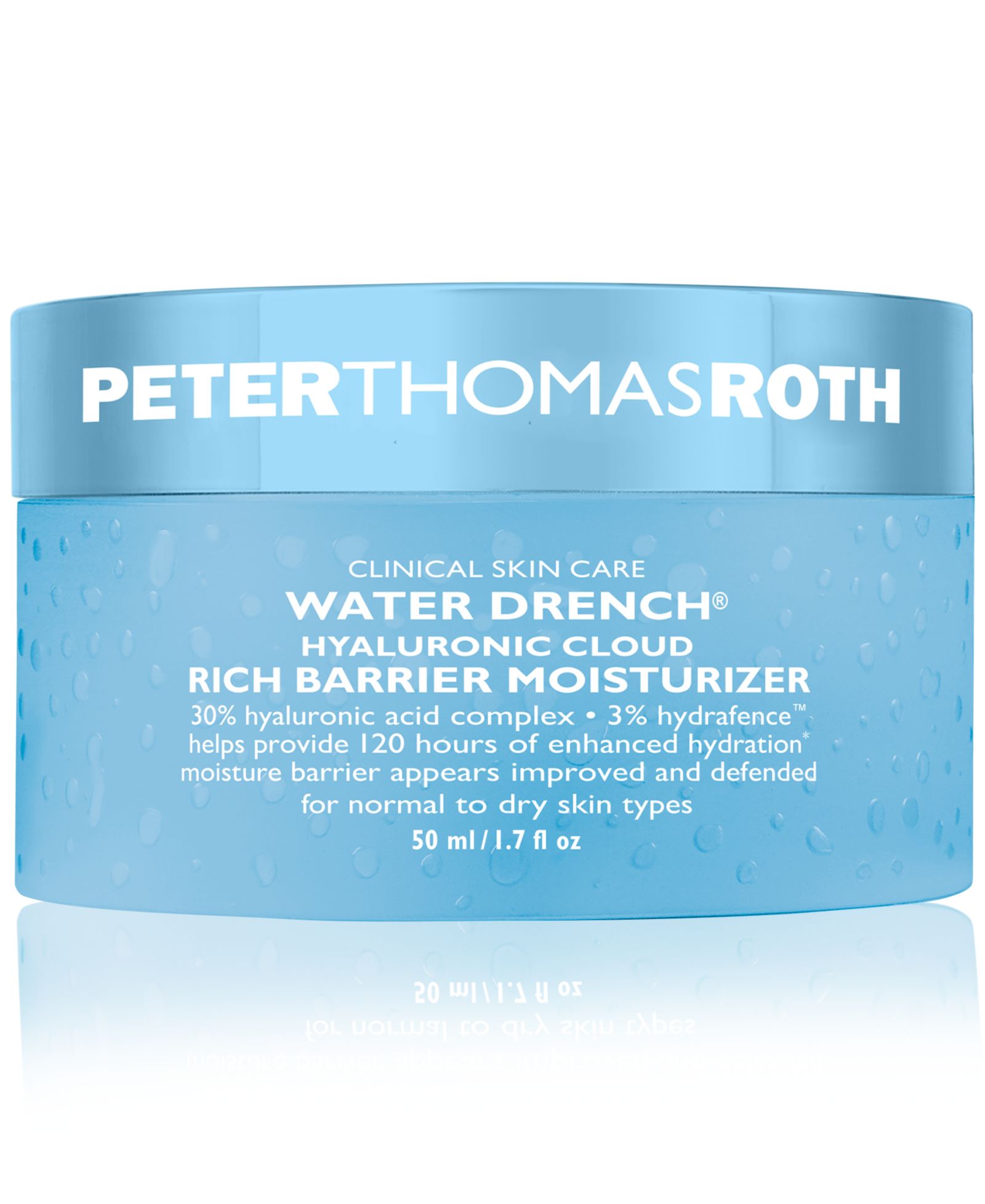 Peter Thomas Roth Water Drench Hyaluronic Cloud Rich Barrier Moisturizer, 1.7oz