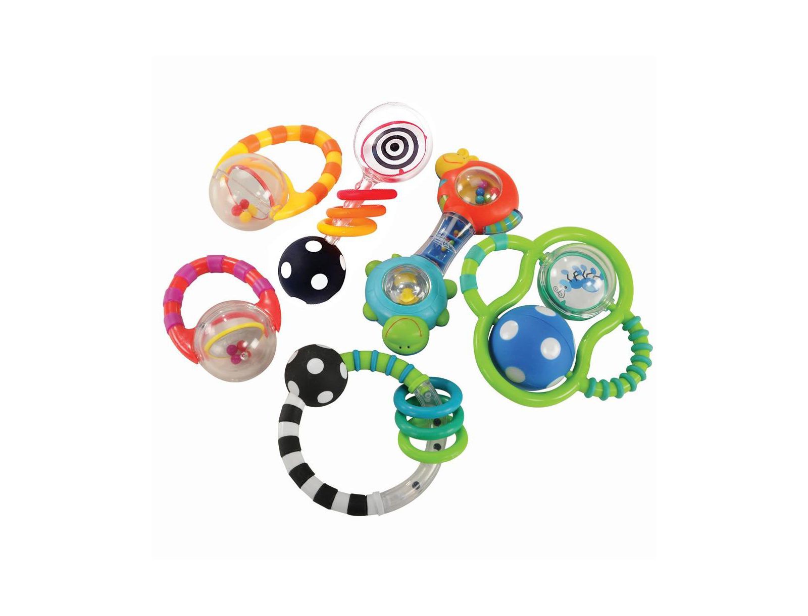 Набор погремушек Kaplan Early Learning Baby Grasp and Explore Textured Rattle Set