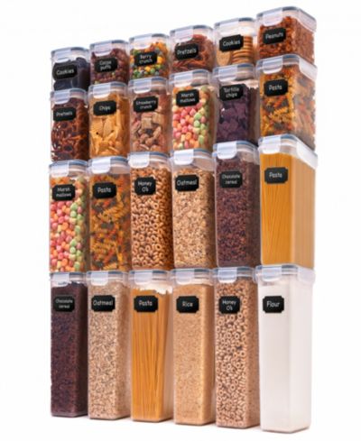 Cheer Collection Air Tight Food Storage Container, 24 Pack