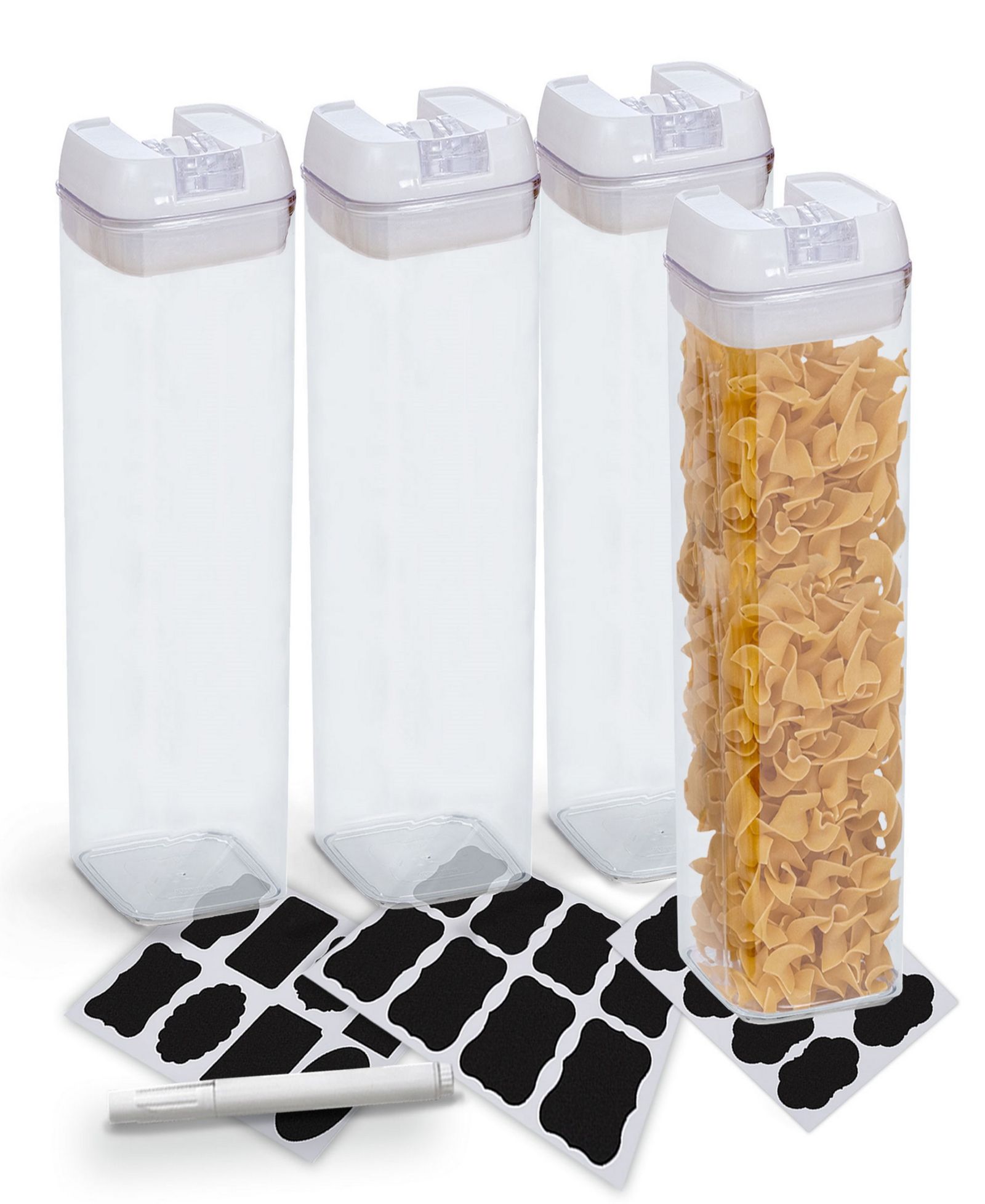 Контейнеры для хранения продуктов Cheer Collection, 4 штуки, 1.9 Liter