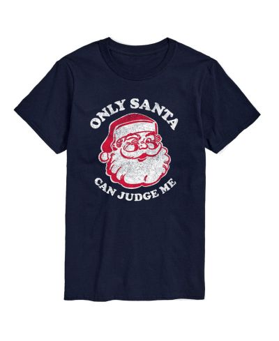 AIRWAVES Men's Only Santa Can Judge Short Sleeve T-shirt