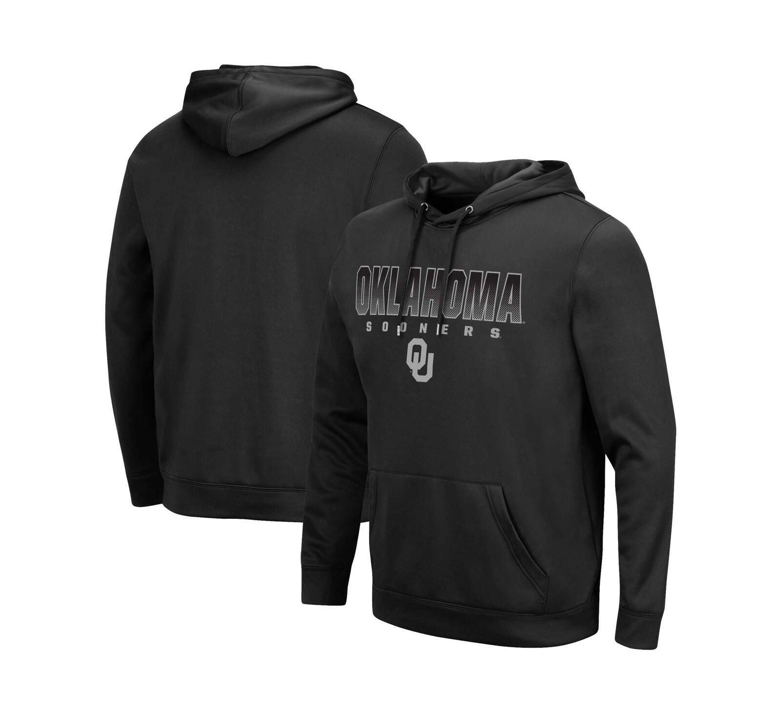 Мужской худи Colosseum Black Oklahoma Sooners Blackout 3.0