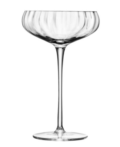 LSA International Aurelia Champagne Saucer 10oz Clear Optic x 2