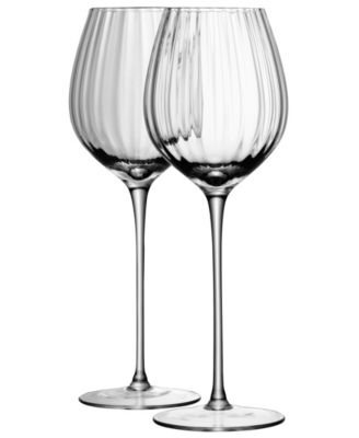 Бокалы для вина LSA International Aurelia 15 oz. Optic White, набор из 2 шт.