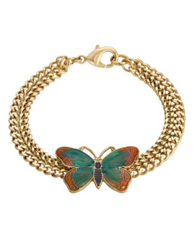 2028 золотистый браслет Butterfly Statement