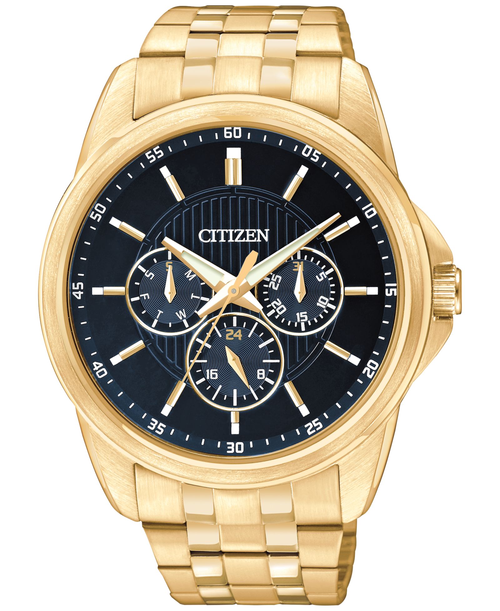 Мужские часы Citizen Gold-Tone Stainless Steel Bracelet 42mm AG8342-52L