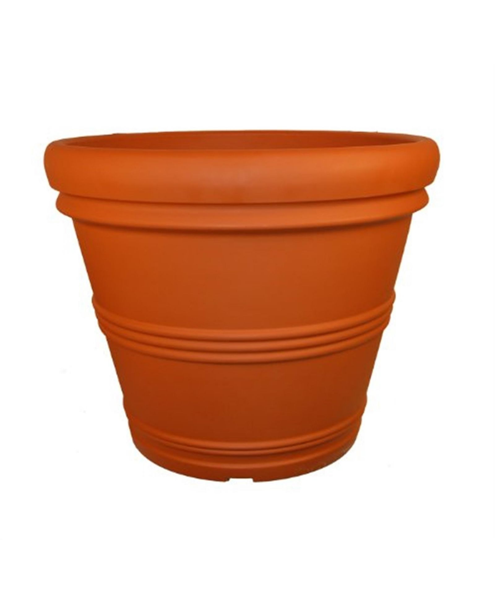 Tusco Products пластиковый кашпо с закругленным краем, цвет терракота, 13.5"