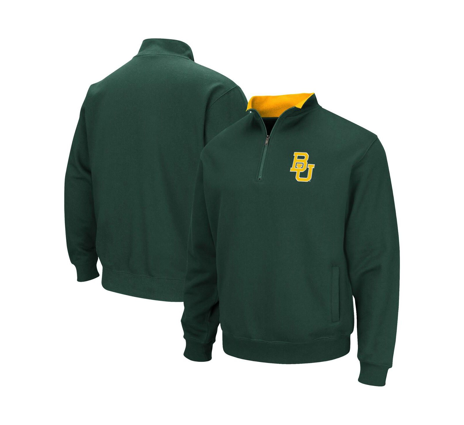 Мужской свитшот Colosseum Green Baylor Bears Tortugas Quarter-Zip