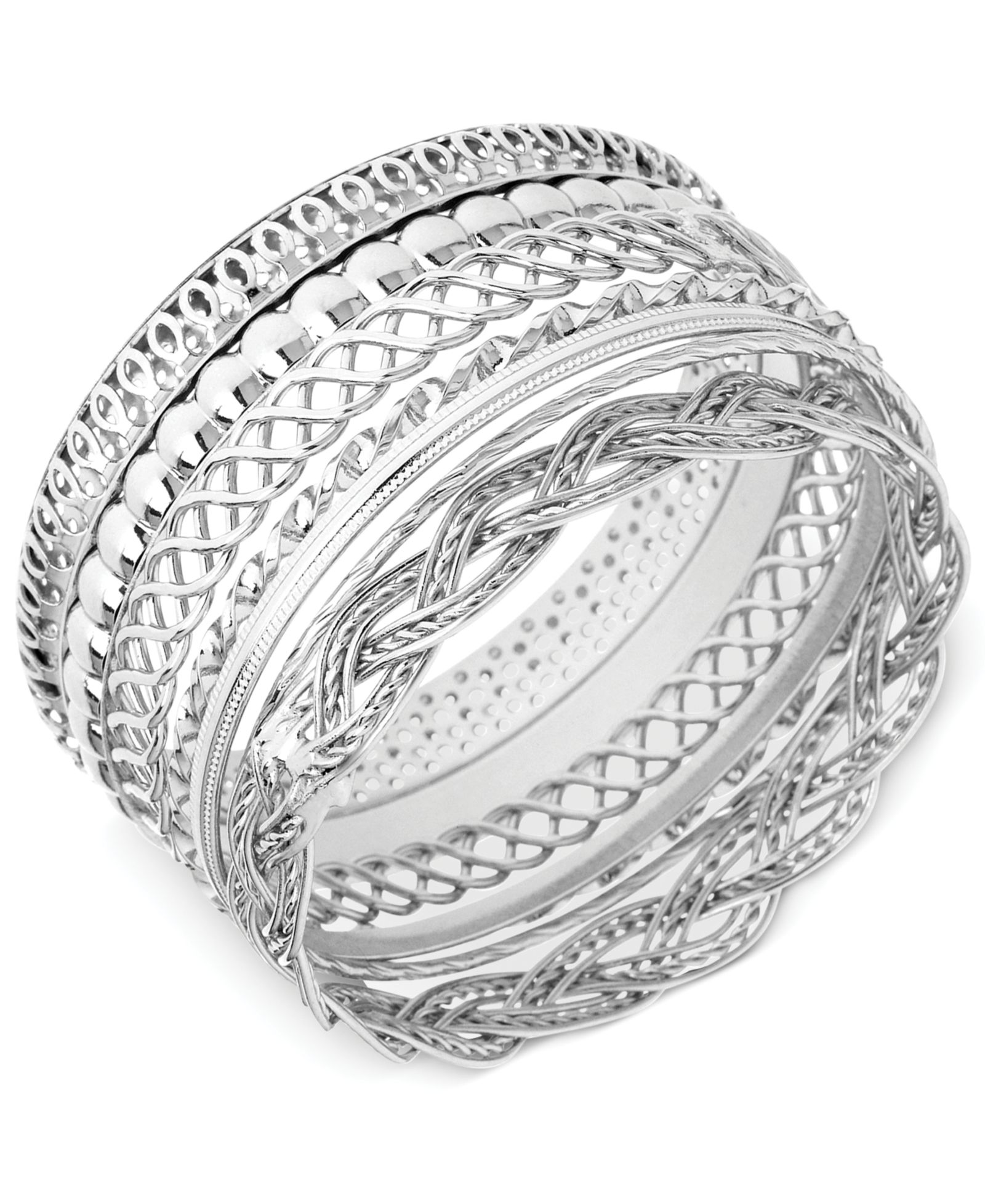 Набор браслетов GUESS с текстурой
