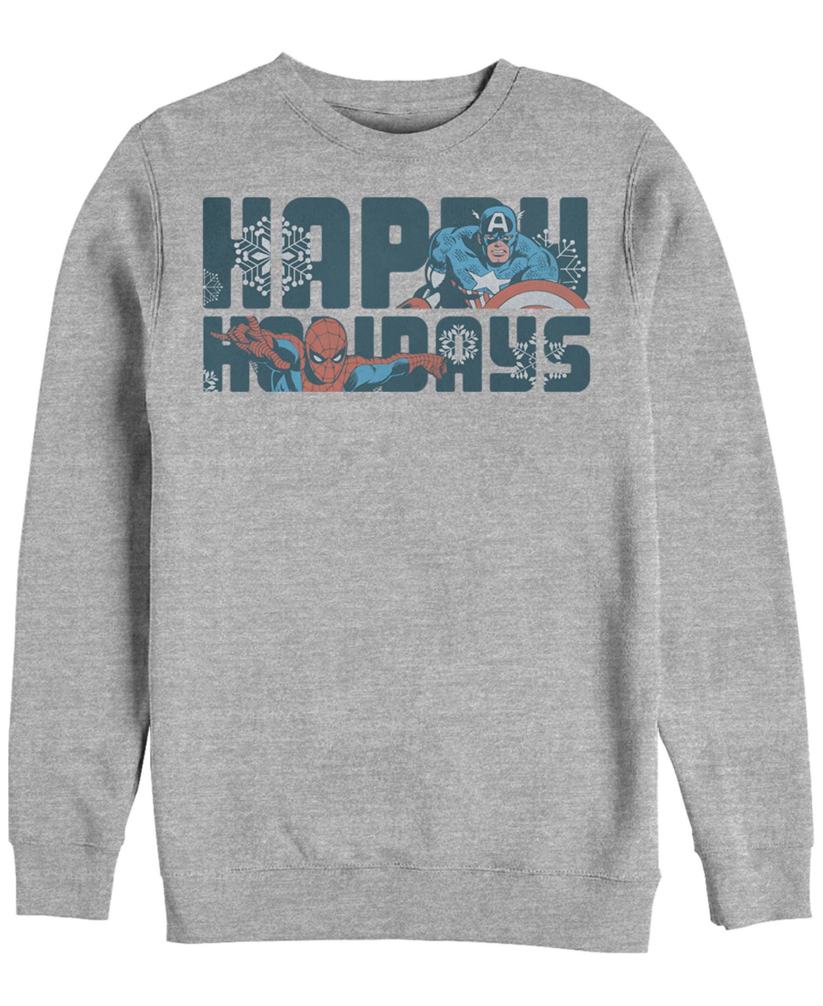 Мужской флисовый джемпер Fifth Sun Marvel Happiest of Holidays Crew Fleece Pullover