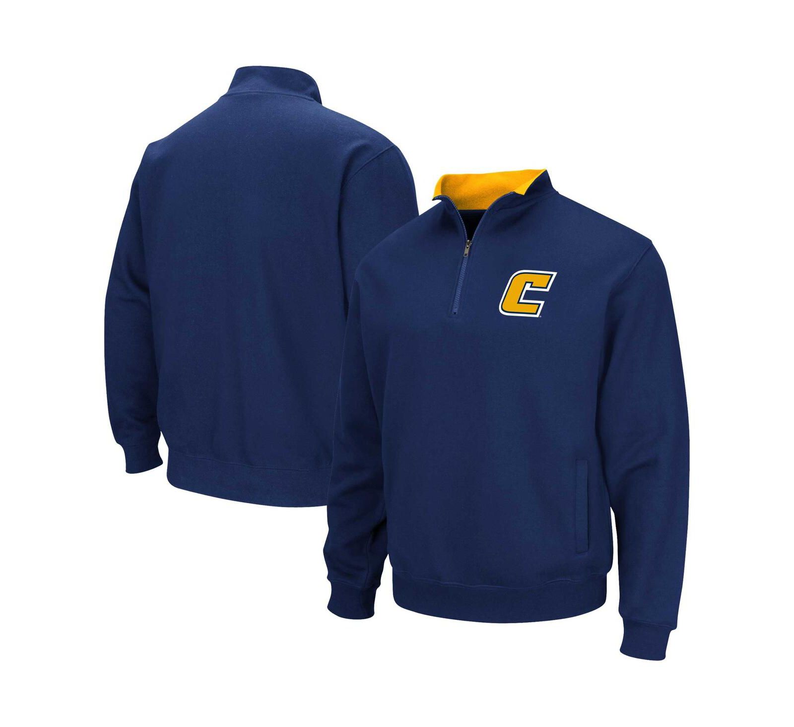 Мужская толстовка Colosseum Navy Tennessee Chattanooga Mocs Tortugas с молнией на четверть
