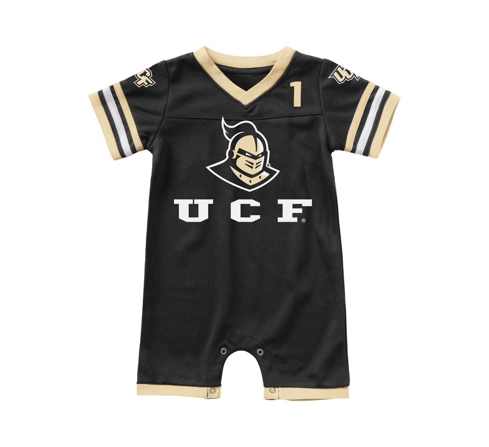 Ромпер Colosseum Black UCF Knights Bumpo Football для новорожденных и младенцев