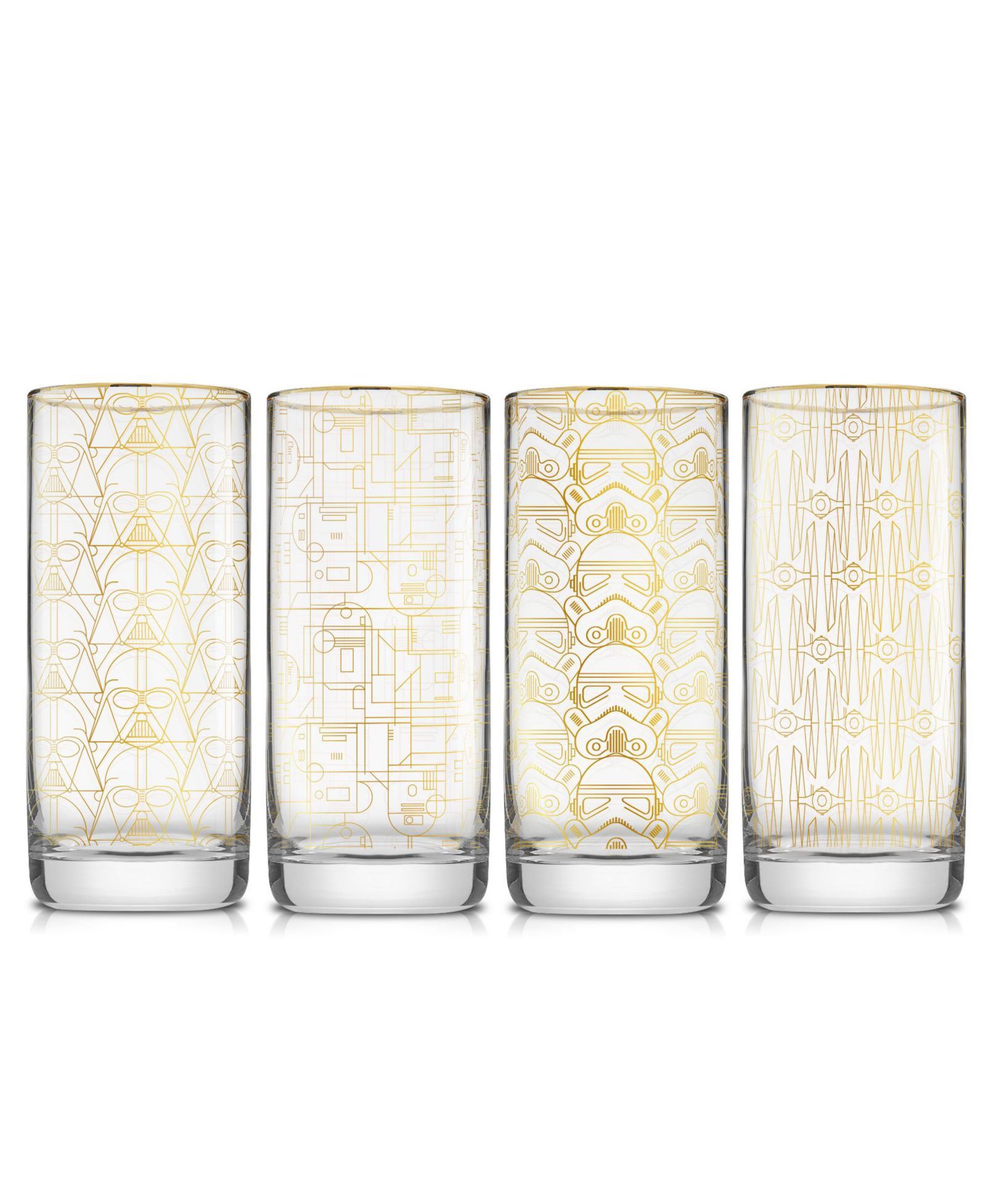 JoyJolt стаканы Tall Glasses Star Wars Limited Edition Deco Collection 4 шт