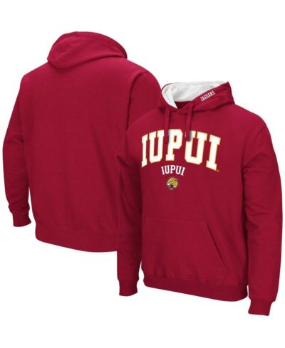 Мужской свитшот Colosseum Crimson IUPUI Jaguars с логотипом