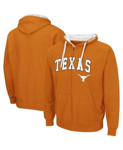 Мужской худи Colosseum Texas Orange Texas Longhorns Big and Tall Full-Zip